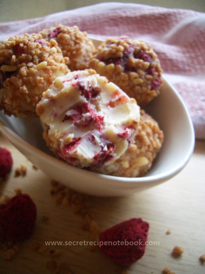 Raspberry White Chocolatetruffles 