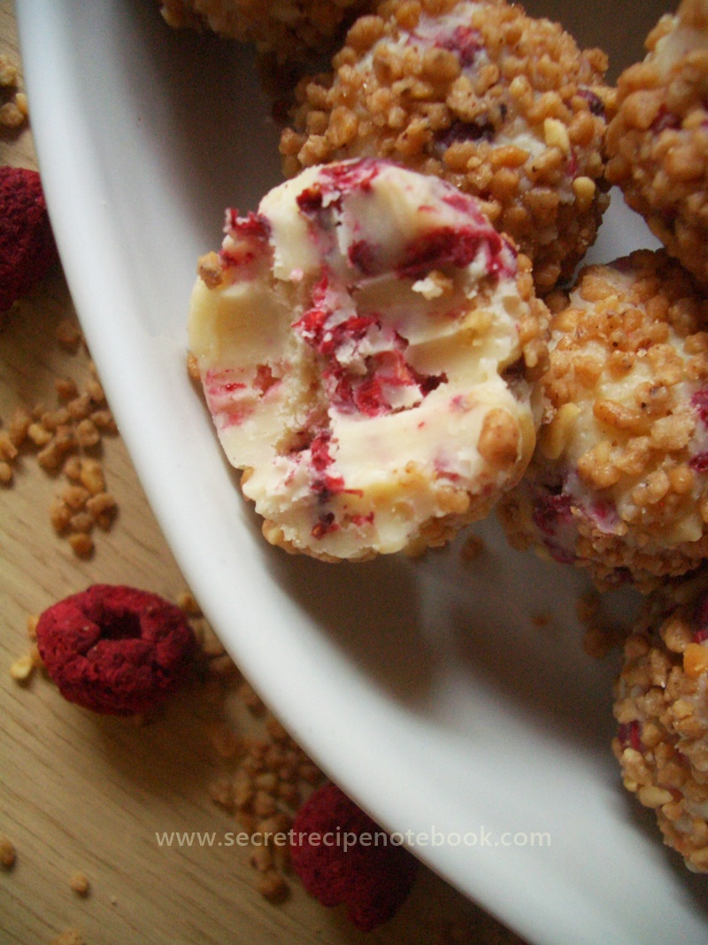 Raspberry White Chocolatetruffles 